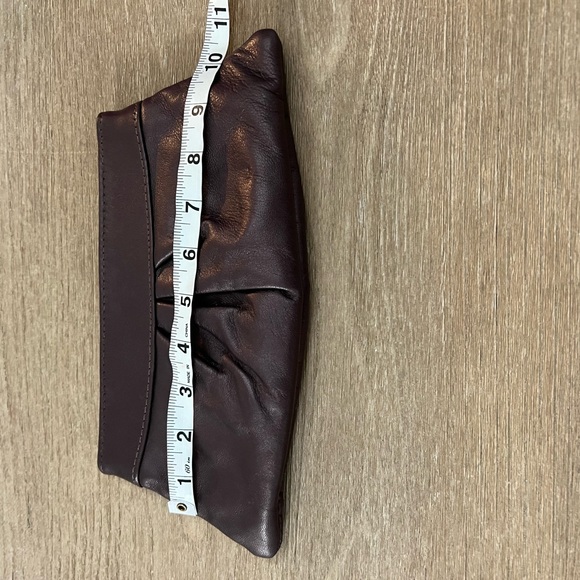 Lauren merkin metallic leather evening clutch bag bronze - Picture 3 of 8